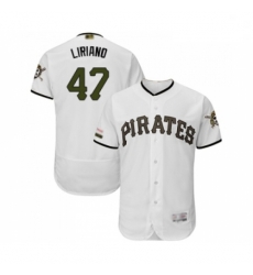 Mens Pittsburgh Pirates 47 Francisco Liriano White Alternate Authentic Collection Flex Base Baseball Jersey Mens Pittsburgh Pirates 47 Francisco Liriano White Alternate Authentic Collection Flex Base Baseball Jersey