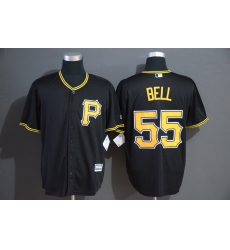 Pirates 55 Josh Bell Black Cool Base Jersey Pirates 55 Josh Bell Black Cool Base Jersey