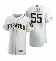 Pittsburgh Pirates 55 Josh Bell White Nike Mens Authentic Golden Edition MLB Jersey Pittsburgh Pirates 55 Josh Bell White Nike Mens Authentic Golden Edition MLB Jersey