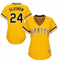 Womens Majestic Pittsburgh Pirates 24 Tyler Glasnow Replica Gold Alternate Cool Base MLB Jersey Womens Majestic Pittsburgh Pirates 24 Tyler Glasnow Replica Gold Alternate Cool Base MLB Jersey