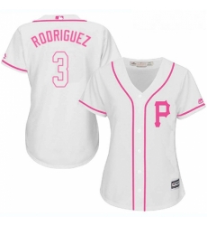 Womens Majestic Pittsburgh Pirates 3 Sean Rodriguez Replica White Fashion Cool Base MLB Jersey Womens Majestic Pittsburgh Pirates 3 Sean Rodriguez Replica White Fashion Cool Base MLB Jersey
