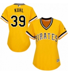 Womens Majestic Pittsburgh Pirates 39 Chad Kuhl Replica Gold Alternate Cool Base MLB Jersey Womens Majestic Pittsburgh Pirates 39 Chad Kuhl Replica Gold Alternate Cool Base MLB Jersey