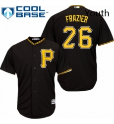 Youth Majestic Pittsburgh Pirates 26 Adam Frazier Replica Black Alternate Cool Base MLB Jersey Youth Majestic Pittsburgh Pirates 26 Adam Frazier Replica Black Alternate Cool Base MLB Jersey