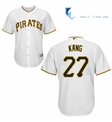 Youth Majestic Pittsburgh Pirates 27 Jung ho Kang Replica White Home Cool Base MLB Jersey Youth Majestic Pittsburgh Pirates 27 Jung ho Kang Replica White Home Cool Base MLB Jersey