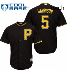 Youth Majestic Pittsburgh Pirates 5 Josh Harrison Replica Black Alternate Cool Base MLB Jersey Youth Majestic Pittsburgh Pirates 5 Josh Harrison Replica Black Alternate Cool Base MLB Jersey