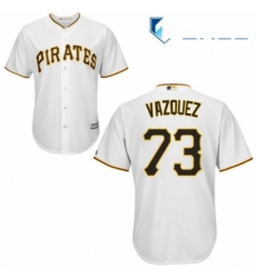 Youth Majestic Pittsburgh Pirates 73 Felipe Vazquez Replica White Home Cool Base MLB Jersey Youth Majestic Pittsburgh Pirates 73 Felipe Vazquez Replica White Home Cool Base MLB Jersey