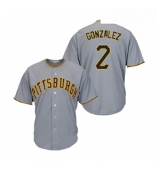 Youth Pittsburgh Pirates 2 Erik Gonzalez Replica Grey Road Cool Base Baseball Jersey Youth Pittsburgh Pirates 2 Erik Gonzalez Replica Grey Road Cool Base Baseball Jersey