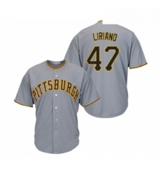 Youth Pittsburgh Pirates 47 Francisco Liriano Replica Grey Road Cool Base Baseball Jersey Youth Pittsburgh Pirates 47 Francisco Liriano Replica Grey Road Cool Base Baseball Jersey
