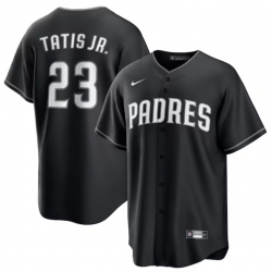 Men Nike Fernando Tatis Jr. Black San Diego Padres Stitched Cool Base Jersey