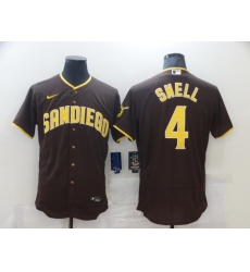 Men Nike San Diego Padres 4 SNELL Brown stitched MLB Jersey Men Nike San Diego Padres 4 SNELL Brown stitched MLB Jersey