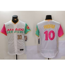 Men San Diego Padres 10 Jurickson Profar White City Connect Cool Base Stitched Baseball Jersey 2 Men San Diego Padres 10 Jurickson Profar White City Connect Cool Base Stitched Baseball Jersey 2