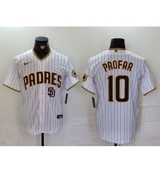 Men San Diego Padres 10 Jurickson Profar White Cool Base Stitched Baseball Jersey 1 Men San Diego Padres 10 Jurickson Profar White Cool Base Stitched Baseball Jersey 1