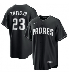 Men San Diego Padres 23 Fernando Tatis Jr Black Lights Out Limited Stitched Baseball Jersey Men San Diego Padres 23 Fernando Tatis Jr Black Lights Out Limited Stitched Baseball Jersey