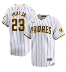 Men San Diego Padres 23 Fernando Tatis Jr White 2024 Home Limited Stitched Baseball Jersey Men San Diego Padres 23 Fernando Tatis Jr White 2024 Home Limited Stitched Baseball Jersey