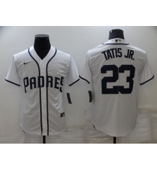 Men San Diego Padres 23 Fernando Tatis Jr White Cool Base Stitched Jersey Men San Diego Padres 23 Fernando Tatis Jr White Cool Base Stitched Jersey