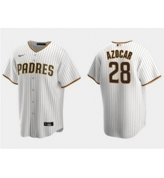 Men San Diego Padres 28 Jos E9 Azocar White Cool Base Stitched Jersey Men San Diego Padres 28 Jos E9 Azocar White Cool Base Stitched Jersey