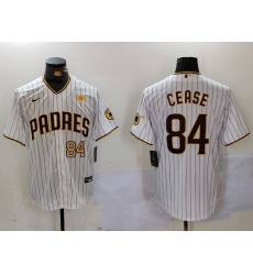 Men San Diego Padres 84 White With PS Patch Cool Base Stitched Baseball Jersey 6 Men San Diego Padres 84 White With PS Patch Cool Base Stitched Baseball Jersey 6