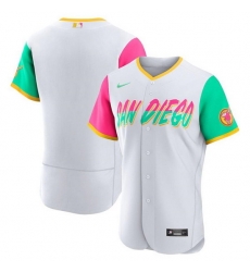 Men San Diego Padres Blank 2022 White City Connect Flex Base Stitched Baseball Jersey Men San Diego Padres Blank 2022 White City Connect Flex Base Stitched Baseball Jersey