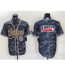 Men San Diego Padres Blank Gray Camo Cool Base Stitched Baseball Jersey 5 Men San Diego Padres Blank Gray Camo Cool Base Stitched Baseball Jersey 5