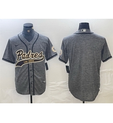 Men San Diego Padres Blank Gray Cool Base Stitched Baseball Jersey Men San Diego Padres Blank Gray Cool Base Stitched Baseball Jersey