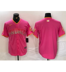 Men San Diego Padres Blank Pink Cool Base Stitched Baseball Jersey Men San Diego Padres Blank Pink Cool Base Stitched Baseball Jersey
