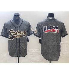 Men San Diego Padres Gray Team Big Logo Cool Base Stitched Baseball Jersey 2 Men San Diego Padres Gray Team Big Logo Cool Base Stitched Baseball Jersey 2