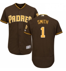 Mens Majestic San Diego Padres 1 Ozzie Smith Brown Alternate Flex Base Authentic Collection MLB Jersey Mens Majestic San Diego Padres 1 Ozzie Smith Brown Alternate Flex Base Authentic Collection MLB Jersey