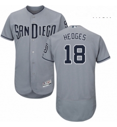 Mens Majestic San Diego Padres 18 Austin Hedges Authentic Grey Road Cool Base MLB Jersey Mens Majestic San Diego Padres 18 Austin Hedges Authentic Grey Road Cool Base MLB Jersey