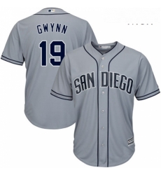 Mens Majestic San Diego Padres 19 Tony Gwynn Authentic Grey Road Cool Base MLB Jersey Mens Majestic San Diego Padres 19 Tony Gwynn Authentic Grey Road Cool Base MLB Jersey
