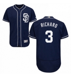 Mens Majestic San Diego Padres 3 Clayton Richard Navy Blue Alternate Flex Base Authentic Collection MLB Jersey Mens Majestic San Diego Padres 3 Clayton Richard Navy Blue Alternate Flex Base Authentic Collection MLB Jersey