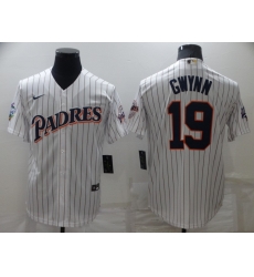 Men's San Diego Padres #19 Tony Gwynn White Cool Base Stitched Jersey Men's San Diego Padres #19 Tony Gwynn White Cool Base Stitched Jersey