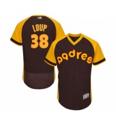 Mens San Diego Padres 38 Aaron Loup Brown Alternate Cooperstown Authentic Collection MLB Jersey Flex Base Baseb Mens San Diego Padres 38 Aaron Loup Brown Alternate Cooperstown Authentic Collection MLB Jersey Flex Base Baseb