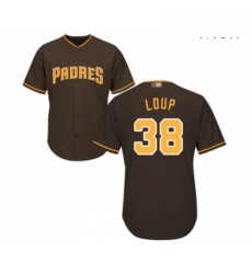 Mens San Diego Padres 38 Aaron Loup Replica Brown Alternate Cool Base Baseball Jersey Mens San Diego Padres 38 Aaron Loup Replica Brown Alternate Cool Base Baseball Jersey