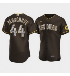 Men's San Diego Padres #44 Joe Musgrove Diamond Edition Brown Jersey Men's San Diego Padres #44 Joe Musgrove Diamond Edition Brown Jersey