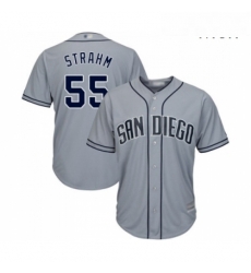 Mens San Diego Padres 55 Matt Strahm Replica Grey Road Cool Base Baseball Jersey Mens San Diego Padres 55 Matt Strahm Replica Grey Road Cool Base Baseball Jersey