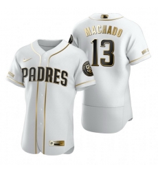 San Diego Padres 13 Manny Machado White Nike Mens Authentic Golden Edition MLB Jersey San Diego Padres 13 Manny Machado White Nike Mens Authentic Golden Edition MLB Jersey