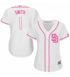 Womens Majestic San Diego Padres 1 Ozzie Smith Authentic White Fashion Cool Base MLB Jersey Womens Majestic San Diego Padres 1 Ozzie Smith Authentic White Fashion Cool Base MLB Jersey
