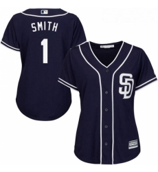 Womens Majestic San Diego Padres 1 Ozzie Smith Replica Navy Blue Alternate 1 Cool Base MLB Jersey Womens Majestic San Diego Padres 1 Ozzie Smith Replica Navy Blue Alternate 1 Cool Base MLB Jersey