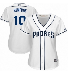 Womens Majestic San Diego Padres 10 Hunter Renfroe Replica White Home Cool Base MLB Jersey Womens Majestic San Diego Padres 10 Hunter Renfroe Replica White Home Cool Base MLB Jersey