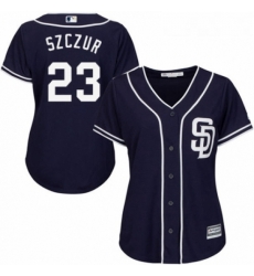 Womens Majestic San Diego Padres 23 Matt Szczur Replica Navy Blue Alternate 1 Cool Base MLB Jersey Womens Majestic San Diego Padres 23 Matt Szczur Replica Navy Blue Alternate 1 Cool Base MLB Jersey