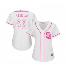 Womens San Diego Padres 23 Fernando Tatis Jr Replica White Fashion Cool Base Baseball Jersey Womens San Diego Padres 23 Fernando Tatis Jr Replica White Fashion Cool Base Baseball Jersey