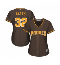 Womens San Diego Padres 32 Franmil Reyes Replica Brown Alternate Cool Base Baseball Jersey Womens San Diego Padres 32 Franmil Reyes Replica Brown Alternate Cool Base Baseball Jersey