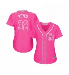 Womens San Diego Padres 32 Franmil Reyes Replica Pink Fashion Cool Base Baseball Jersey Womens San Diego Padres 32 Franmil Reyes Replica Pink Fashion Cool Base Baseball Jersey