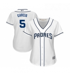 Womens San Diego Padres 5 Greg Garcia Replica White Home Cool Base Baseball Jersey Womens San Diego Padres 5 Greg Garcia Replica White Home Cool Base Baseball Jersey