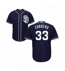 Youth San Diego Padres 33 Franchy Cordero Replica Navy Blue Alternate 1 Cool Base Baseball Jersey Youth San Diego Padres 33 Franchy Cordero Replica Navy Blue Alternate 1 Cool Base Baseball Jersey
