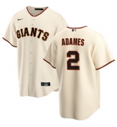 Men San Francisco Giants 2 Willy Adames Cream Cool Base Stitched Baseball Jersey Men San Francisco Giants 2 Willy Adames Cream Cool Base Stitched Baseball Jersey