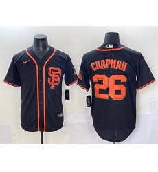 Men San Francisco Giants 26 Matt Chapman Black Cool Base Stitched Baseball Jersey Men San Francisco Giants 26 Matt Chapman Black Cool Base Stitched Baseball Jersey