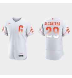 Men San Francisco Giants 29 Arismendy Alcantara Men 2021 City Connect Authentic White Jersey Men San Francisco Giants 29 Arismendy Alcantara Men 2021 City Connect Authentic White Jersey