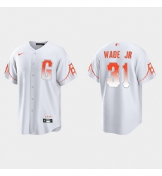 Men San Francisco Giants 31 Lamonte Wade Jr Men 2021 City Connect White Fan Version Jersey Men San Francisco Giants 31 Lamonte Wade Jr Men 2021 City Connect White Fan Version Jersey