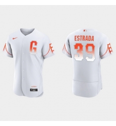 Men San Francisco Giants 39 Thairo Estrada Men 2021 City Connect Authentic White Jersey Men San Francisco Giants 39 Thairo Estrada Men 2021 City Connect Authentic White Jersey